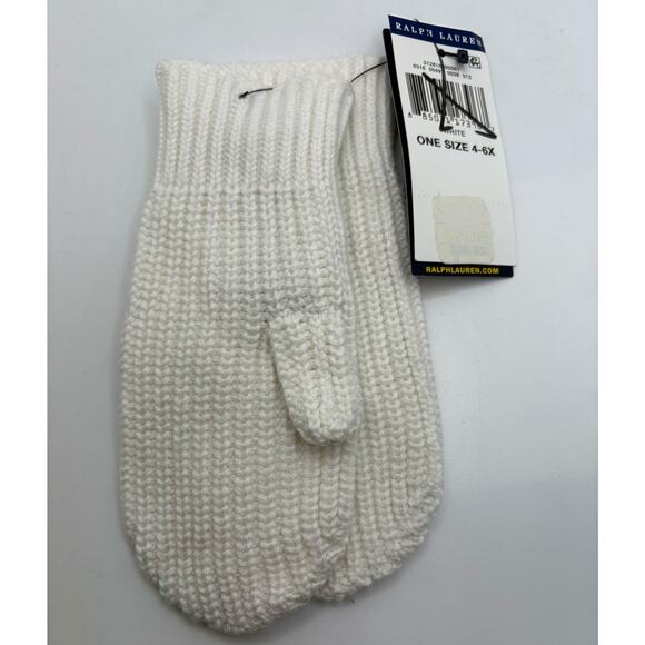 Polo Ralph Lauren Girl's Heart Patch Gloves, US One Size (4-6x)/ NWT - Picture 4 of 4